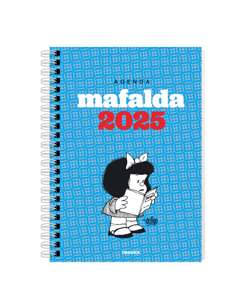 Agenda 2025 Mafalda módulos turquesa