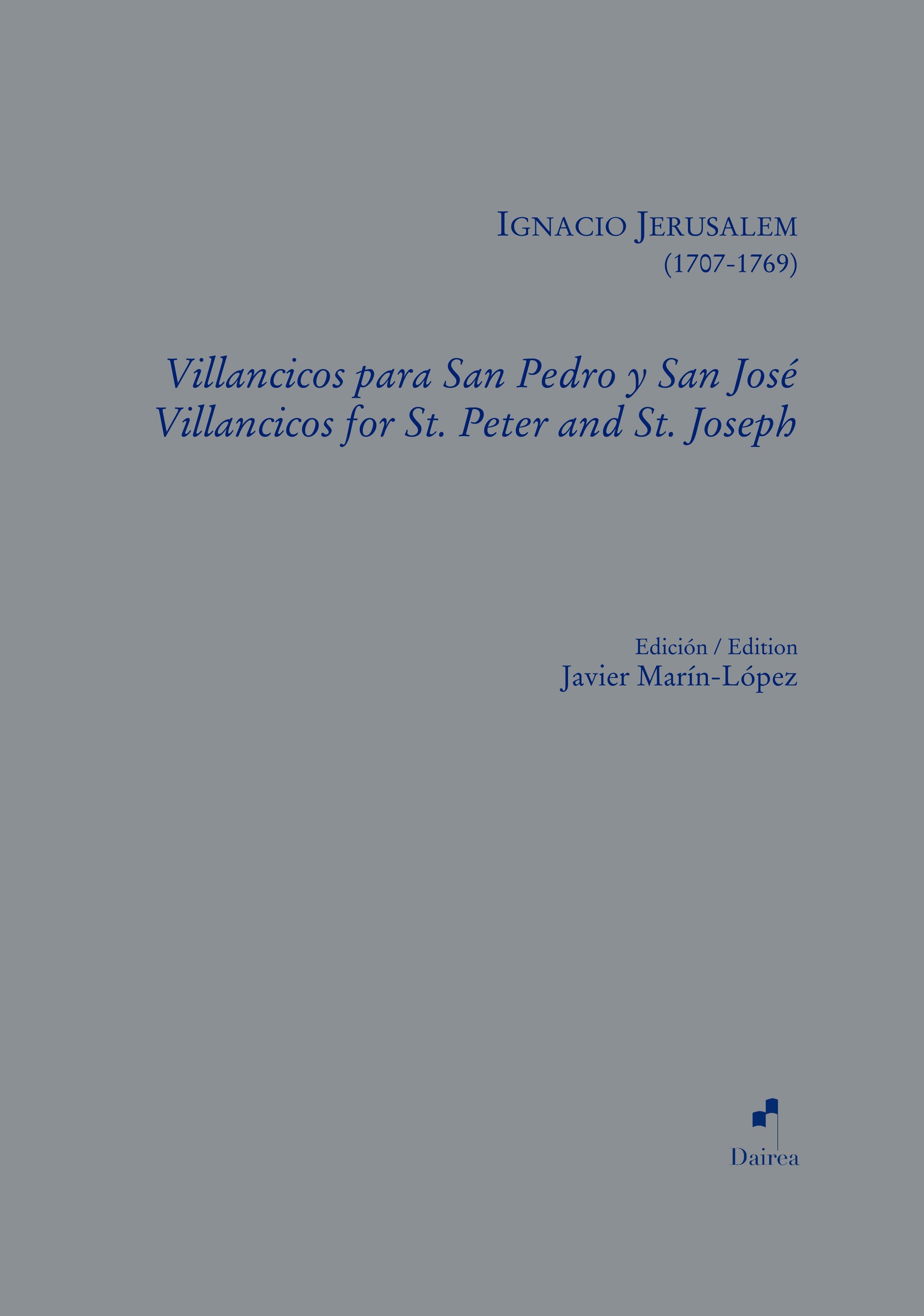 Villancicos para San Pedro y San José / Villancicos for St. Peter and St. Joseph