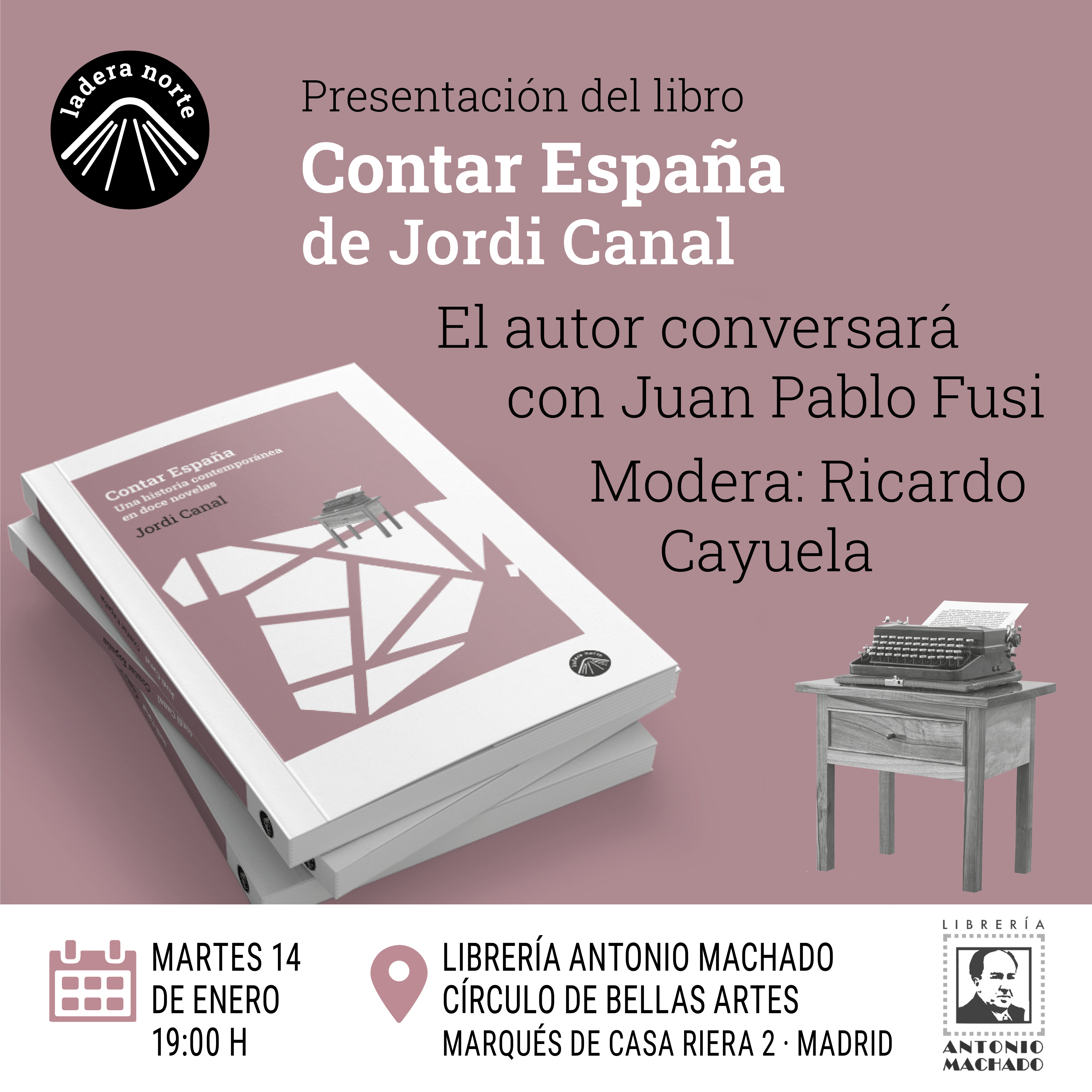 Presentación del libro ‘Contar España’, de Jordi Canal